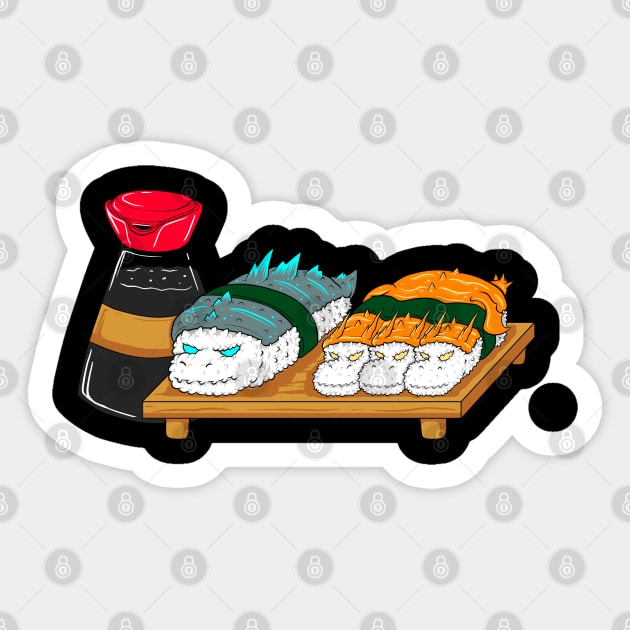 Godzilla sushi shop